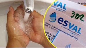 Confirman alza en tarifas de Esval: Esto subirán en promedio las cuentas de agua de los clientes
