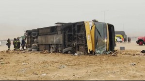 Fatal volcamiento de bus en Copiapó: Fiscalía confirma que el conductor manejaba 'bajo la influencia de la droga'