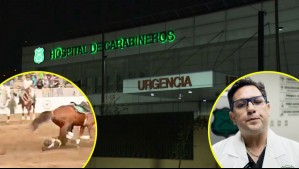 Revelan estado de salud de Carabinero que cayó de un caballo y fue arrastrado en Parque Padre Alberto Hurtado