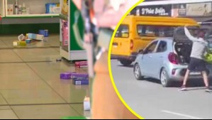 'Me partieron la cabeza y caí': Video muestra violento asalto a farmacia donde fue agredido un guardia en Maipú