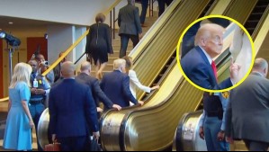 El momento en que escaleras mecánicas fallaron en la ONU y causaron el enojo de Trump