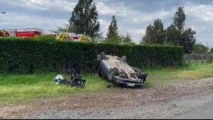 Familia sufre accidente en Ruta 78: Bebé de 5 meses y su hermana de 6 años sufren lesiones graves tras volcamiento