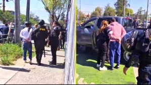 Detienen a falsos PDI que intentaron robar en una empresa de San Miguel: Hubo intercambio de disparos