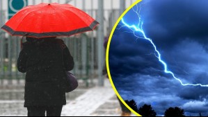 No sólo lloverá en Santiago este viernes: Estas son las ciudades que tendrán precipitaciones, tormentas eléctricas y vientos