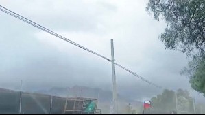 'El polvo es impresionante': Video deja en evidencia la fuerza del viento y polvareda en San Felipe