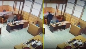 Video muestra instante en que imputado le robó mochila a su abogado en plena audiencia: Había logrado rebajarle las cautelares