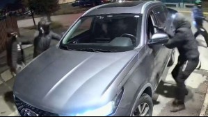 Les sustrajeron el vehículo y fueron golpeados: Grupo de sujetos ejecutó violento robo en Lampa