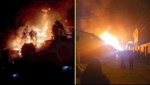 Incendio estructural consumió cuatro viviendas en Viña del Mar: Una persona estaría desaparecida tras el siniestro