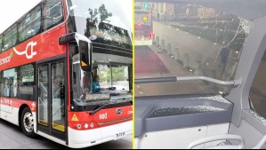 Un accidentado debut: Micro Red de dos pisos protagoniza choque contra árbol en plena Alameda