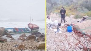 Rescatan a cuatro tripulantes de lancha varada en Punta Liles tras zarpar en San Antonio