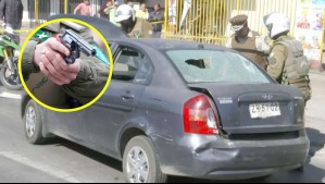 Intentan atropellar a Carabineros en San Ramón en fiscalización: Auto era robado y trasladaba droga, un arma y varios celulares
