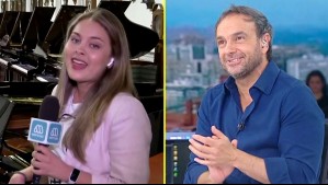 Periodista de Mega sacó aplausos cantando en vivo durante noticiero: 'Una sorpresa, Sepu, para ti'