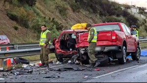 Cuatro fallecidos y un lesionado en grave accidente en la autopista Troncal Sur: Conductor manejaba bajo los efectos del alcohol