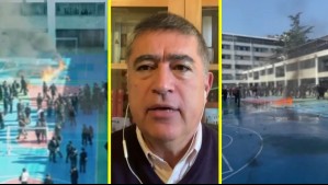 Mario Desbordes en Meganoticias tras ataque con molotov a profesor del Instituto Nacional: 'Esto es violencia, es delincuencia'