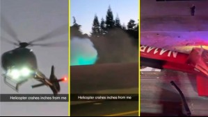 Tres personas en estado crítico tras caída de helicóptero médico en autopista: Video registró el accidente en California