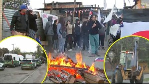 Realizan operativo de desalojo de toma Dignidad con maquinaria y gran contingente policial