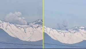 Alcanzó 840 metros de altura: Reportan pulso de cenizas en Complejo Volcánico Planchón Peteroa de la región del Maule