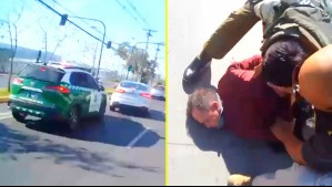 Atropelló a persona e intentó a apuñalar a carabinero: Videos muestran espectacular persecución por comunas de Santiago