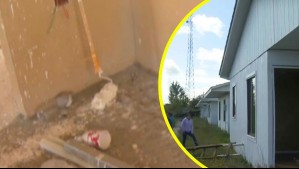 Denuncian que constructora abandonó construcción de hogares sociales en Ñuble: Así quedaron las viviendas