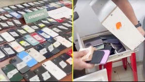 Recuperan casi 300 celulares robados en Persa Biobío: Los escondían en cajones con doble fondo