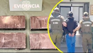 Estación Central: Transeúnte intentó huir de control de Carabineros, pero llevaba más de 5 kilos de cocaína de alta pureza