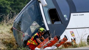 Fatal accidente en Brasil: Bus chocó, se volcó y dejó al menos 15 pasajeros muertos