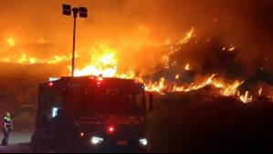 Incendio forestal de 'avance rápido' afectó ladera del cerro Renca