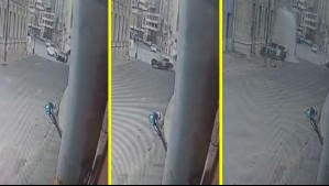Video muestra choque a patrulla de Carabineros: Vehículo policial perdió el control y se estrelló con un grifo en Valparaíso