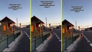 Video muestra paradero que quedó enrejado en San Pedro de la Paz