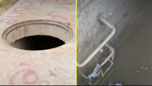 Niña cayó por alcantarilla que estaba tapada con cholguán en Maipú: 'Tuvo que nadar prácticamente hacia la escalera'