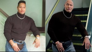 Amigos recrean icónica foto de The Rock de los 90 y se vuelven virales en TikTok