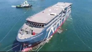 Hito en la ingeniería naval chilena: Realizan botadura y bautizo del primer crucero híbrido-eléctrico construido en el país