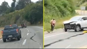 Video muestra a camioneta derramando aceite 'intencionalmente' en el camino La Pólvora: Un auto con una niña se accidentó