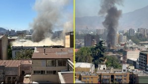 Gran incendio afecta a cité en el barrio Yungay de Santiago: Un cilindro de gas habría originado el fuego