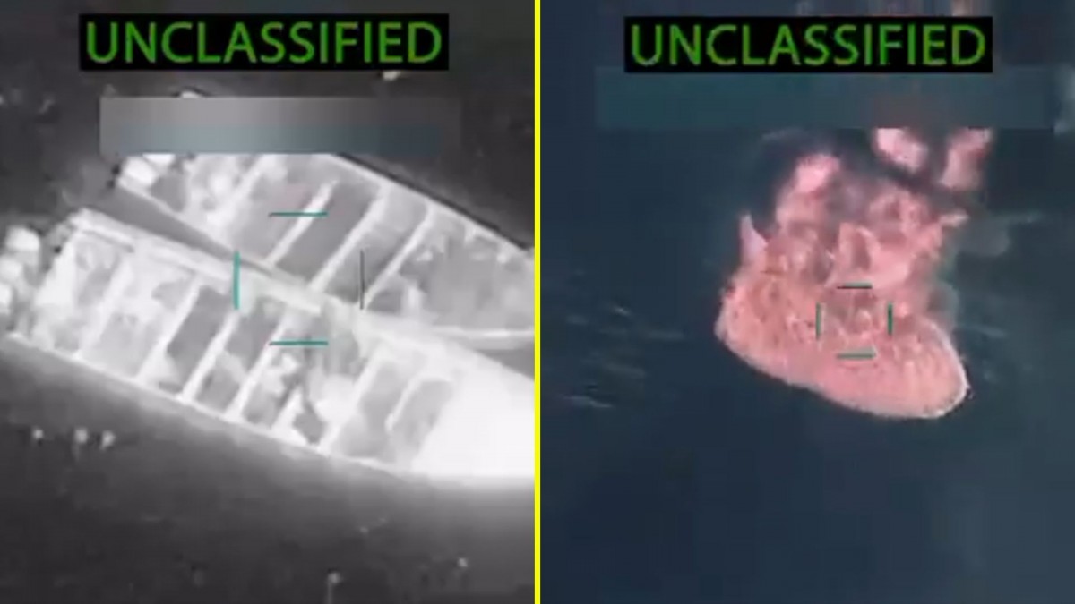 EEUU ataca cuatro narcolanchas y deja 14 muertos: Video muestra cómo fue el accionar de las fuerzas norteamericanas