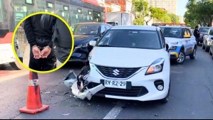 PDI dispara contra auto que intentó atropellar a funcionaria en Av. Matta: Uno de los ocupantes resultó herido