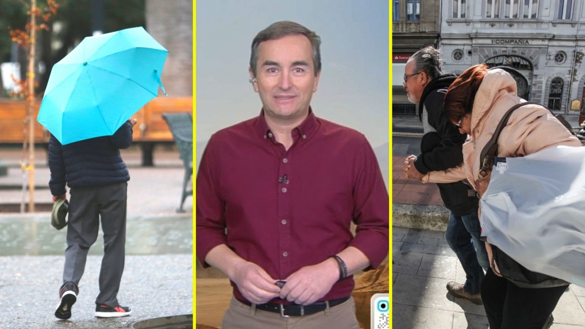 El pronóstico de Alejandro Sepúlveda para este miércoles: Lluvias en la zona central y vientos de hasta 40 km/h en el norte