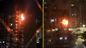 Incendio fuerza evacuación de más de 200 personas desde edificio en Santiago