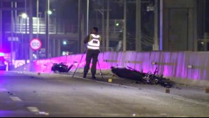 Fatal accidente en Quilicura: Un motociclista pierde la vida y otro se da a la fuga tras colisión