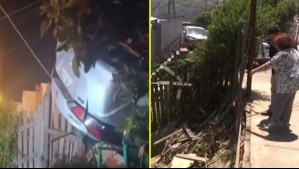 Tres asaltantes intentaron robar auto a conductor de aplicación y quedaron atrapados cuando el vehículo volcó en Viña del Mar