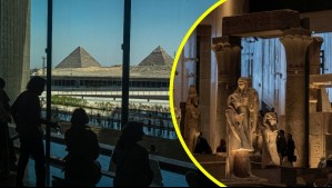 Tiene vistas panorámicas a las pirámides de Guiza: Así es el Gran Museo Egipcio de El Cairo que costó más de US$1.000 millones