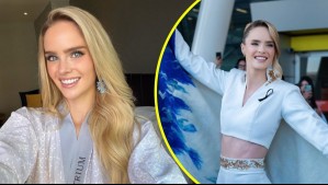 El traje de Inna Moll en su llegada a Tailandia para el Miss Universo 2025: Rindió homenaje a especial flor