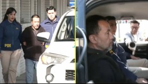 Así fue la caótica salida de la PDI del cuñado del fotógrafo asesinado junto a sus hijos para ser formalizado