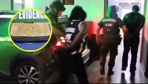 Un hombre y una mujer fueron detenidos por microtráfico en Estación Central: Se incautó pasta base y cocaína