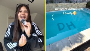 Ignacia Antonia mostró cómo va la remodelación de su futura casa con AK4:20: Pintaron las iniciales de sus apellidos en la piscina