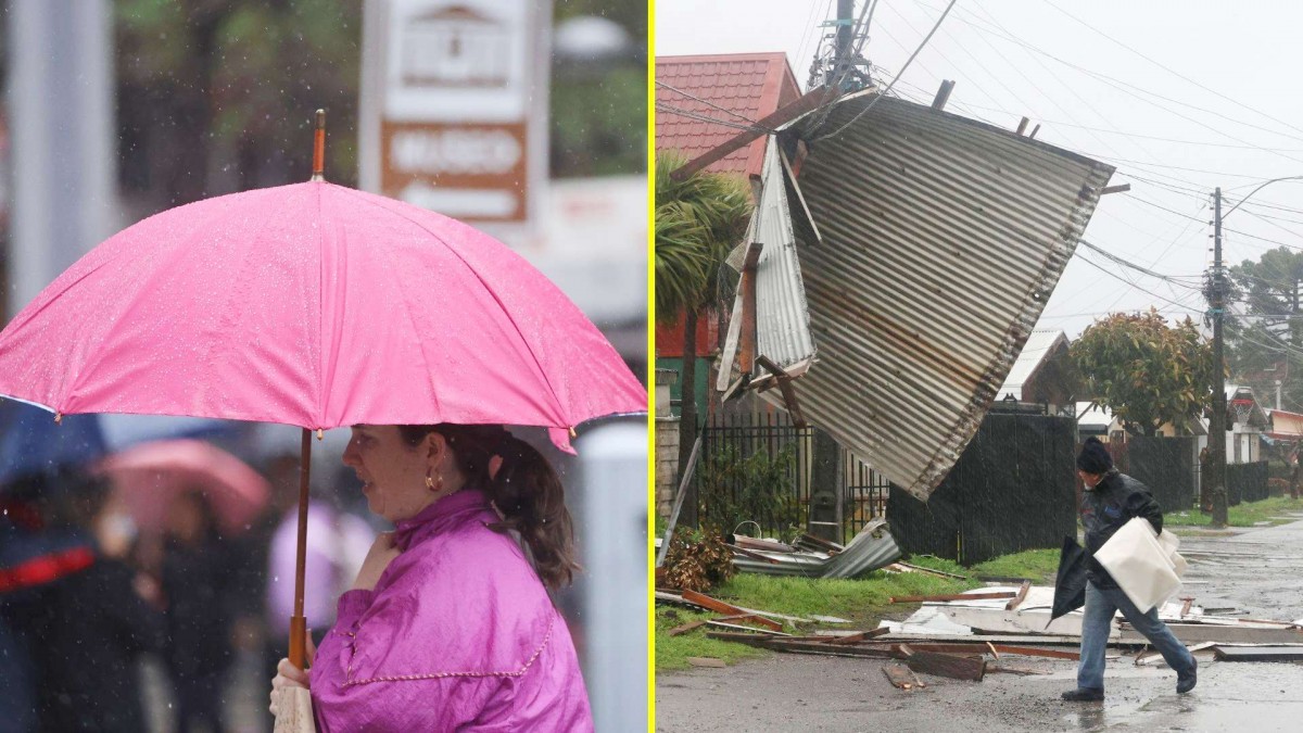 Chubascos, tormentas eléctricas y viento de 40 km/h en Santiago este jueves: Conoce el pronóstico de lluvia en todo Chile
