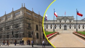 Con andamios en casi todo su frontis: ¿Qué trabajos se están haciendo en el Palacio de La Moneda?