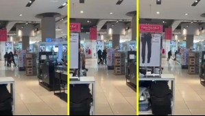 Video muestra violento asalto con balacera en tienda de concurrido mall de Maipú