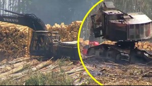 Tercer día de ataques incendiarios en la región de La Araucanía: Ahora siete máquinas fueron quemadas