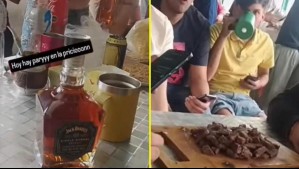 Se decomisaron celulares, dinero y alcohol: Gendarmería aparta a 23 internos por 'carrete' viral en Santiago 1